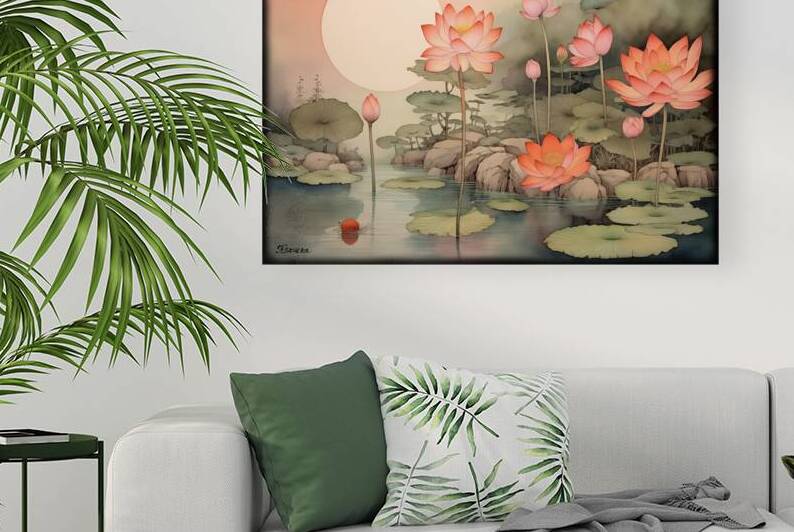Japanese floral art FA 25 2x3  518 by Ksavera ART