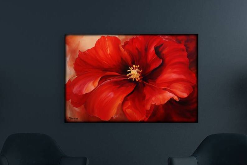 Japanese floral art FA 25 2x3  521 by Ksavera ART