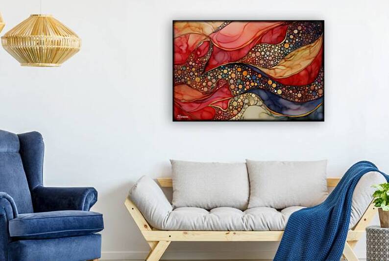 Japanese floral art FA 25 2x3  547 by Ksavera ART