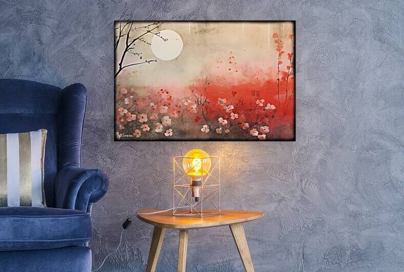 Japanese floral art FA 25 2x3  538 by Ksavera ART