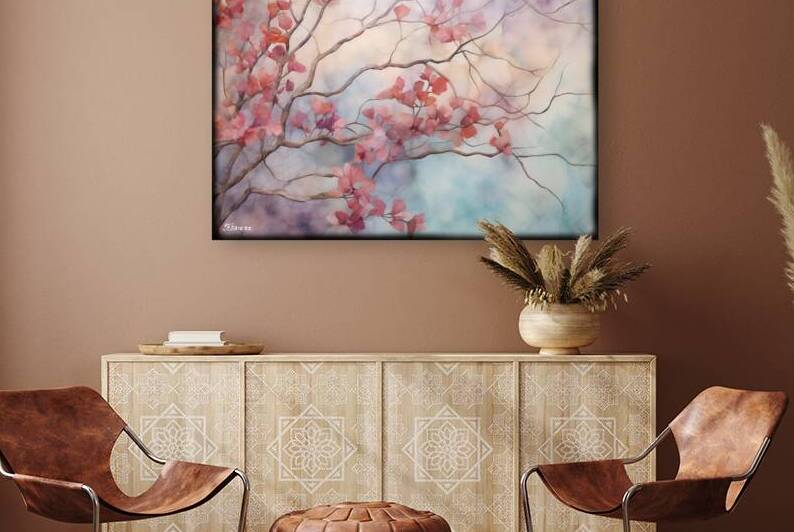 Japanese floral art FA 25 2x3  532 by Ksavera ART