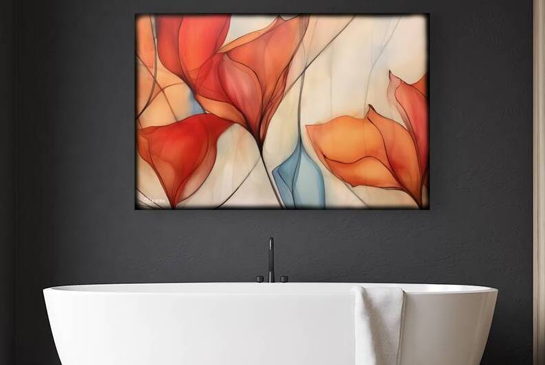 Japanese floral art FA 25 2x3  533 by Ksavera ART