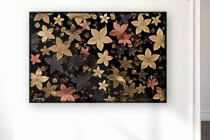 JAPANESE FLORAL ART FA 25 2x3 506 by Ksavera ART
