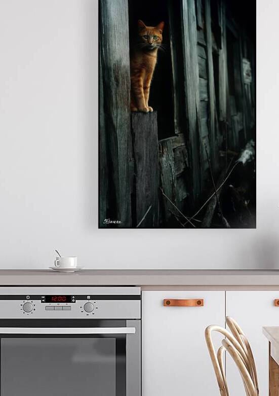 GINGER CAT FA 25 2x3 559 by Ksavera ART