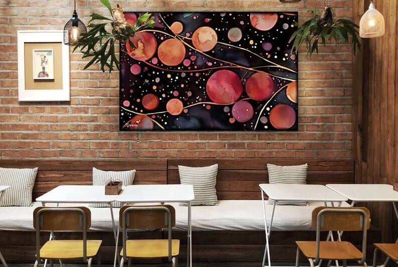 JAPANESE FLORAL ART FA 25 2x3 536 by Ksavera ART