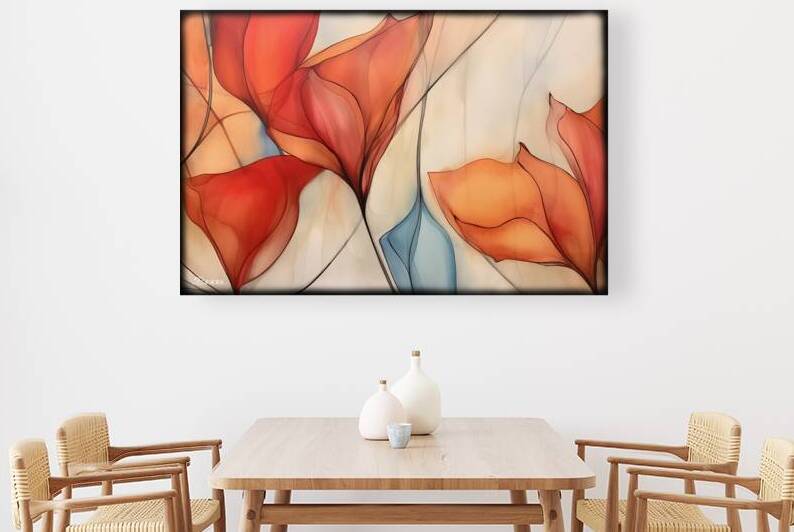 JAPANESE FLORAL ART FA 25 2x3 533 by Ksavera ART