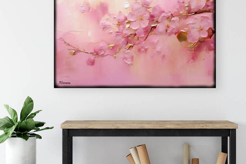 JAPANESE FLORAL ART FA 25 2x3 510 by Ksavera ART