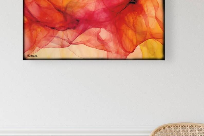 JAPANESE FLORAL ART FA 25 2x3 509 by Ksavera ART