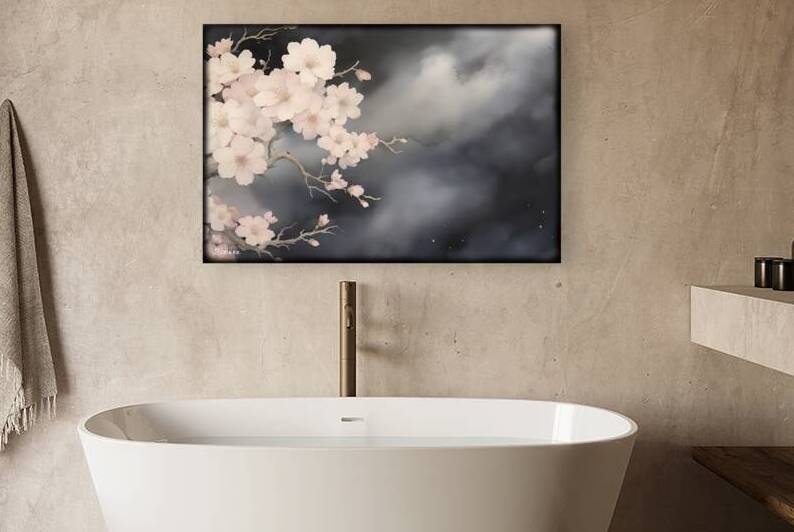 JAPANESE FLORAL ART FA 25 2x3 545 by Ksavera ART