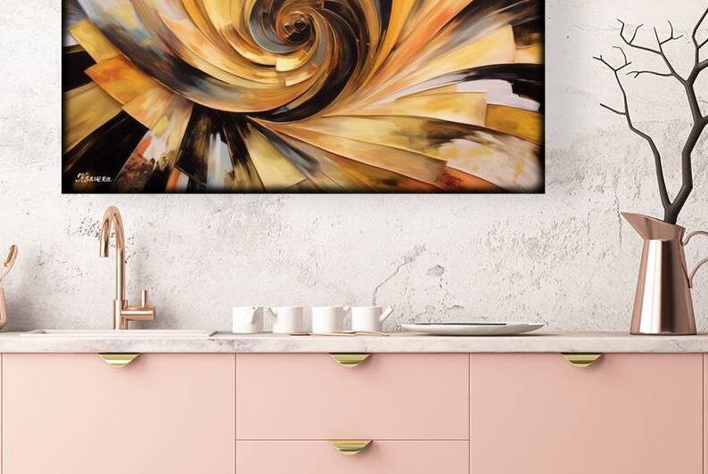 JAPANESE FLORAL ART FA 25 2x3 531 by Ksavera ART