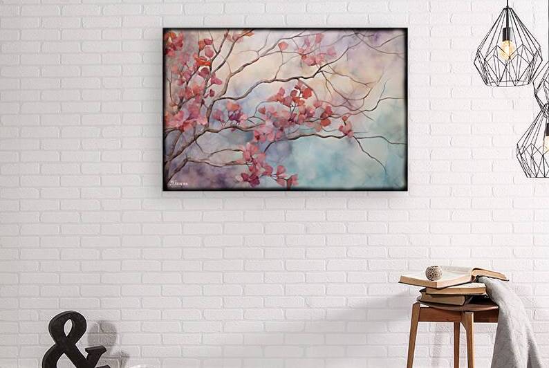 JAPANESE FLORAL ART FA 25 2x3 532 by Ksavera ART