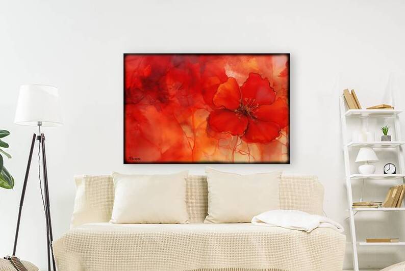 JAPANESE FLORAL ART FA 25 2x3 505 by Ksavera ART