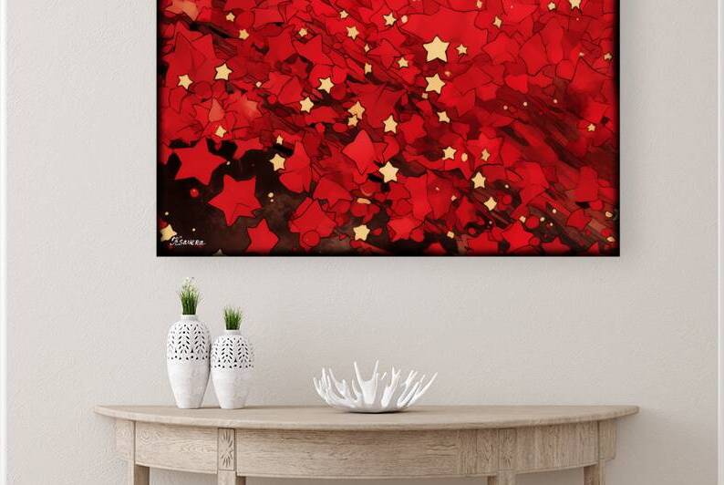 JAPANESE FLORAL ART FA 25 2x3 546 by Ksavera ART