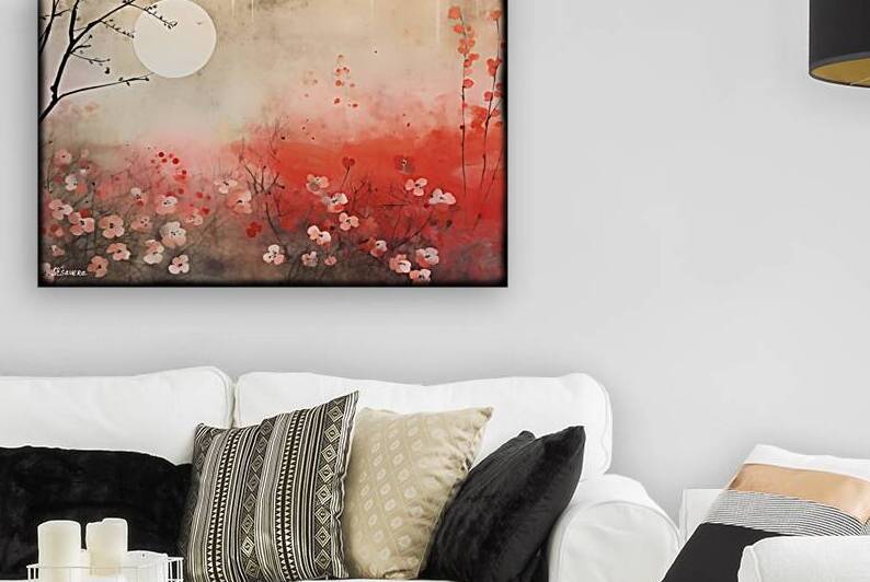 JAPANESE FLORAL ART FA 25 2x3 538 by Ksavera ART