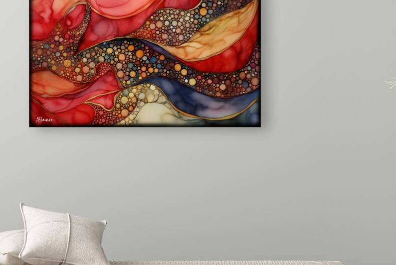 JAPANESE FLORAL ART FA 25 2x3 547 by Ksavera ART
