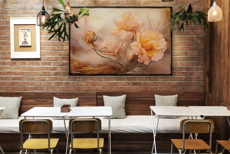 JAPANESE FLORAL ART FA 25 2x3 515 by Ksavera ART