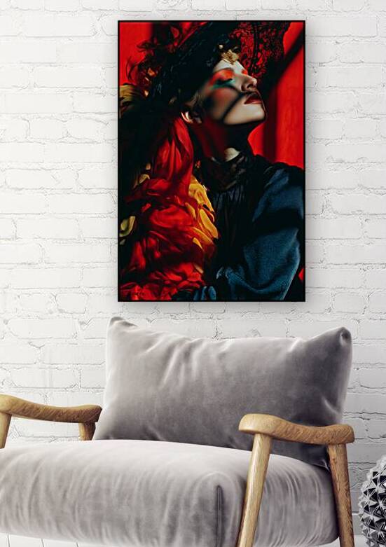 Lady in red FA 25 2x3 566 by Ksavera ART