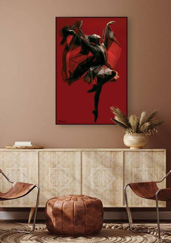 Lady in red FA 25 2x3 568 by Ksavera ART
