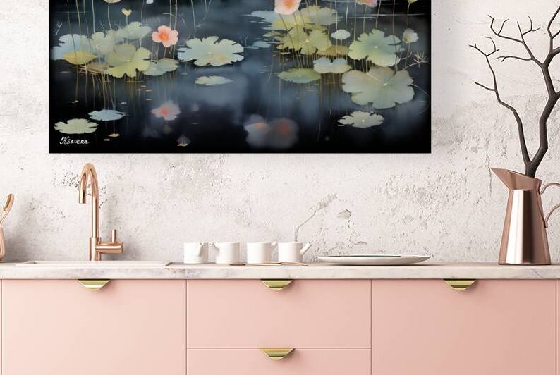 JAPANESE FLORAL ART FA 25 2x3 544 by Ksavera ART