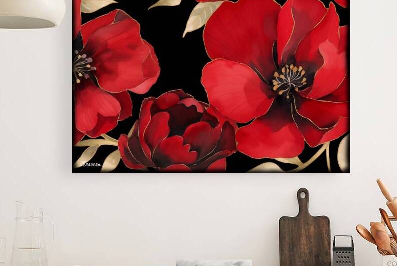 JAPANESE FLORAL ART FA 25 2x3 514 by Ksavera ART