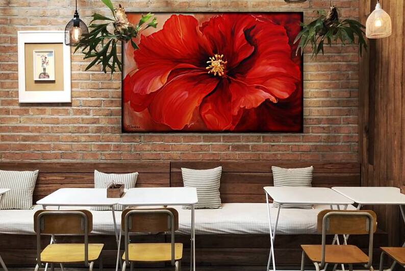 JAPANESE FLORAL ART FA 25 2x3 521 by Ksavera ART