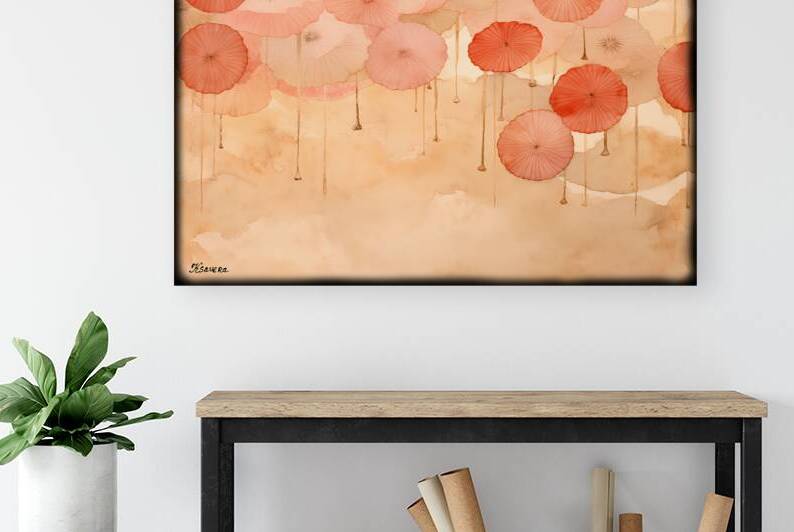JAPANESE FLORAL ART FA 25 2x3 534 by Ksavera ART