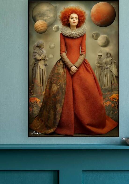 Lady in red FA 25 2x3 570 by Ksavera ART
