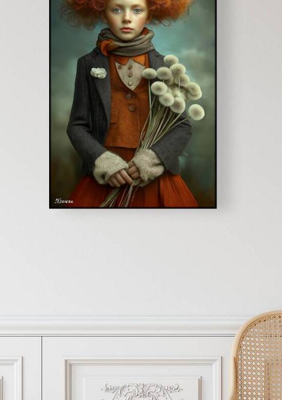Lady in red FA 25 2x3 596 by Ksavera ART
