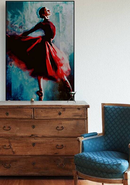 Lady in red FA 25 2x3 606 by Ksavera ART