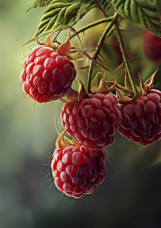 Raspberry FA 25 2x3 592 by Ksavera ART