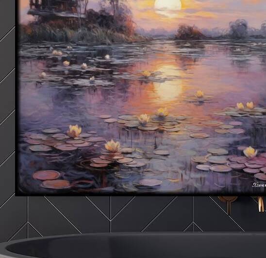 Impressionism landscape painting rj 0201 5670 300 by Ksavera ART