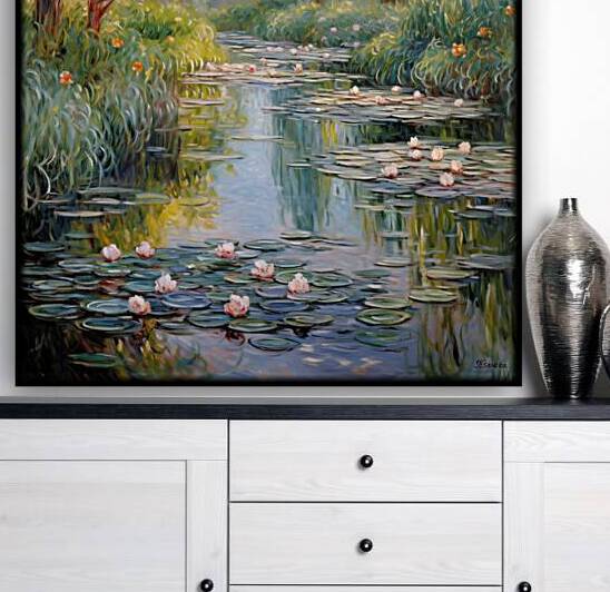Impressionism landscape painting rj 0237 5670 300 by Ksavera ART