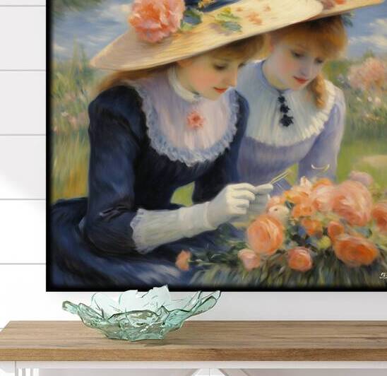 Impressionism portrait painting rj 0220 5670 300 by Ksavera ART