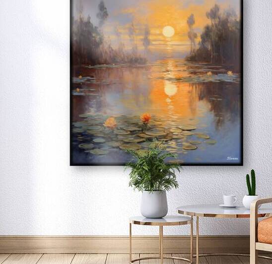 Impressionism landscape painting rj 0209 5670 300 by Ksavera ART