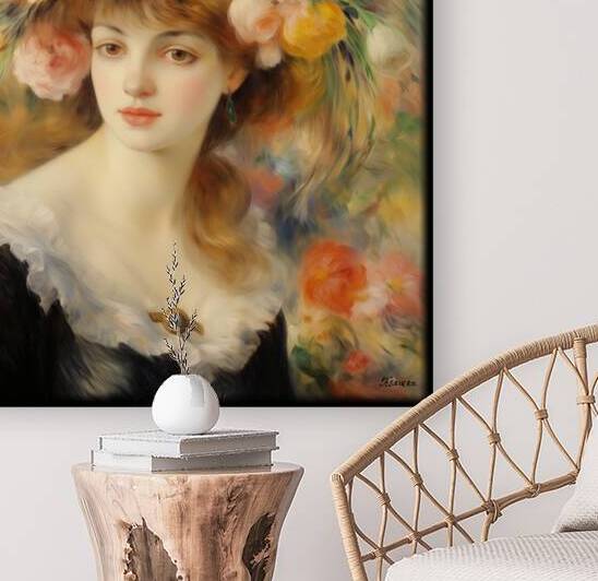 Impressionism portrait painting rj 0228 5670 300 by Ksavera ART