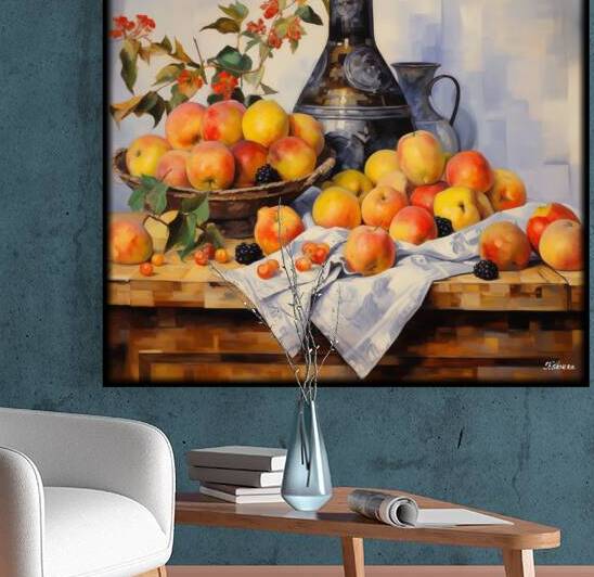 Impressionism still life painting rj 0239 5670 300 by Ksavera ART