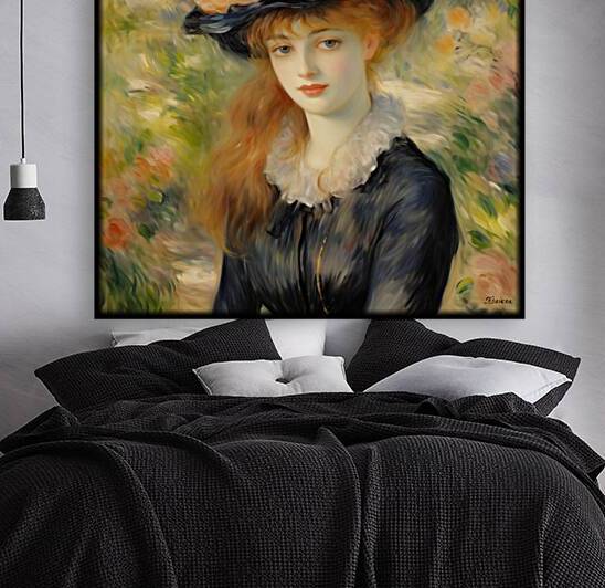 Impressionism portrait painting rj 0222 5670 300 by Ksavera ART