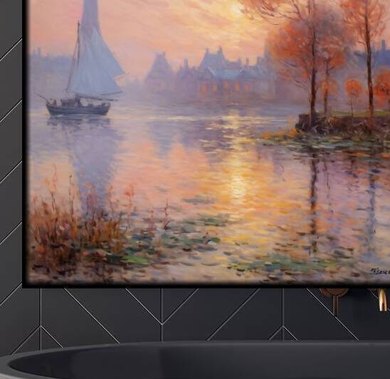 Impressionism landscape painting rj 0205 5670 300 by Ksavera ART