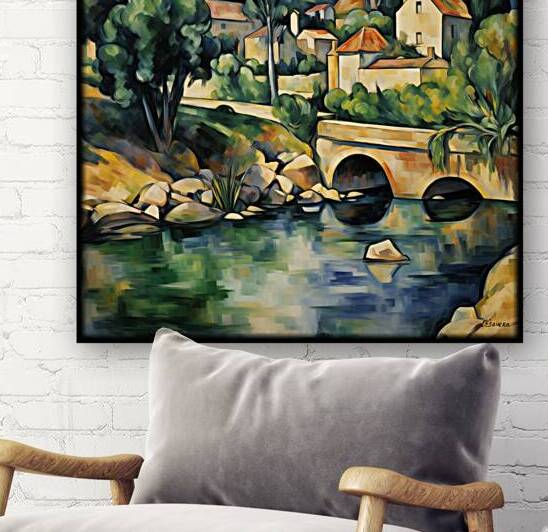Impressionism landscape painting rj 0224 5670 300 by Ksavera ART