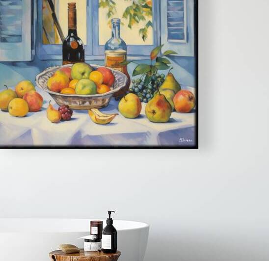 Impressionism still life painting rj 0230 5670 300 by Ksavera ART