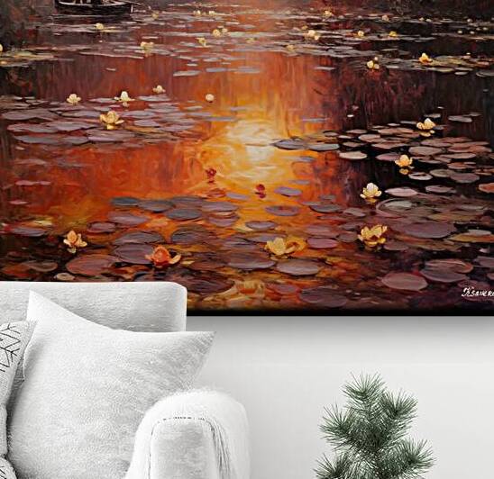 Impressionism landscape painting rj 0211 5670 300 by Ksavera ART