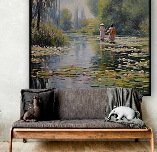 Impressionism landscape painting rj 0236 5670 300 by Ksavera ART