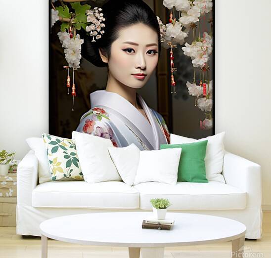 Japanese Maiko Girl Geisha Geiko Portrait Photography rj 0130 5670 300 sister cat brows by Ksavera ART