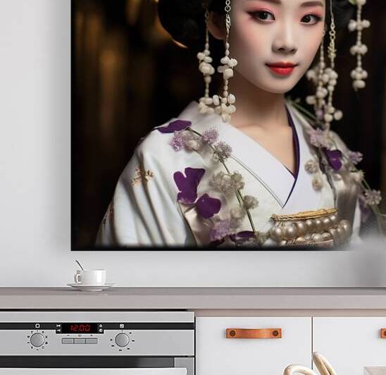 Japanese Maiko Girl Geisha Geiko Portrait Photography rj 0119 5670 300 sister cat brows by Ksavera ART