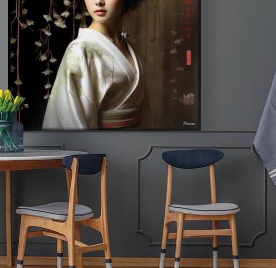 Japanese Maiko Girl Geisha Geiko Portrait Photography rj 0112 5670 300 sister cat brows by Ksavera ART