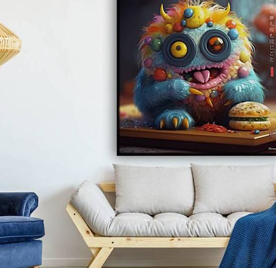 Japanese fluffy monster portrait rj 0025 5670 300 by Ksavera ART