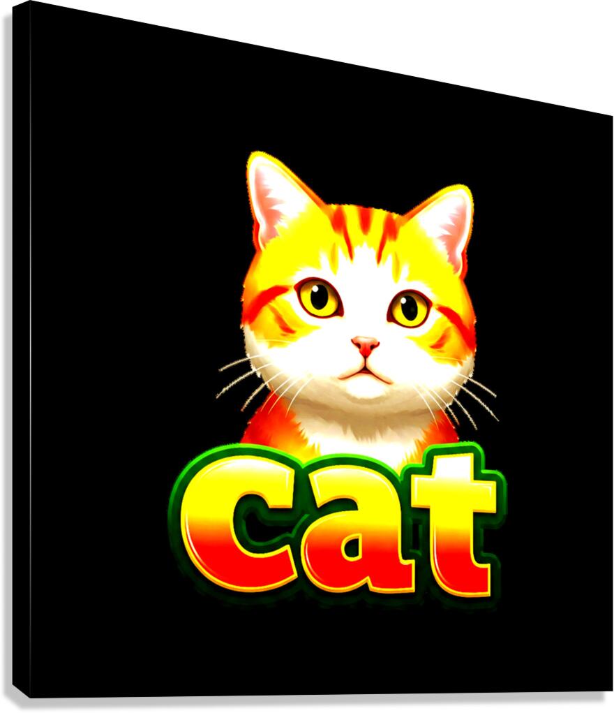 pet cat wall panels  Canvas Print