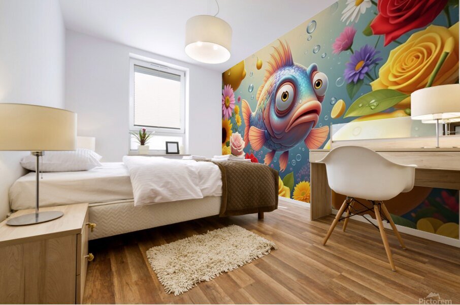 fish shark  Mural print