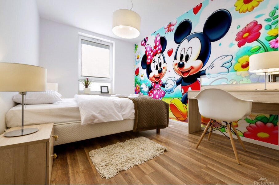 Funny anime  Mural print