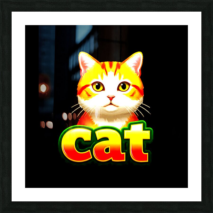 pet cat wall panels  Picture Frame print